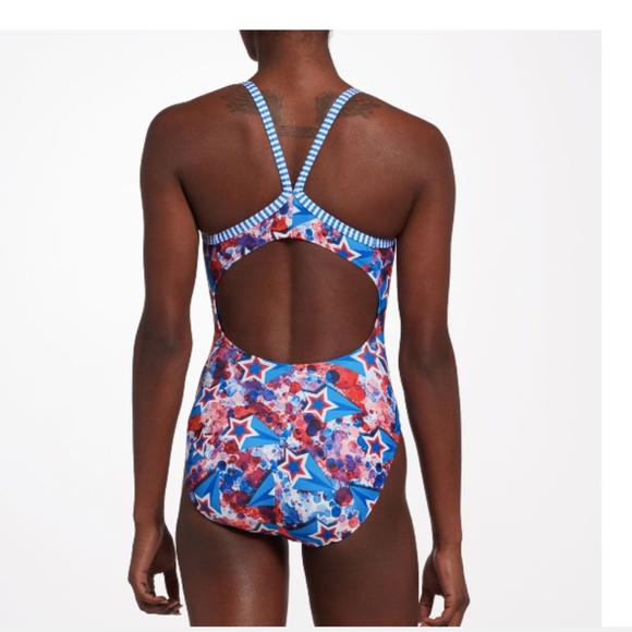 Dolfin Women's Uglies Liberty Print V-2 Back Swim - Picture 4 of 7